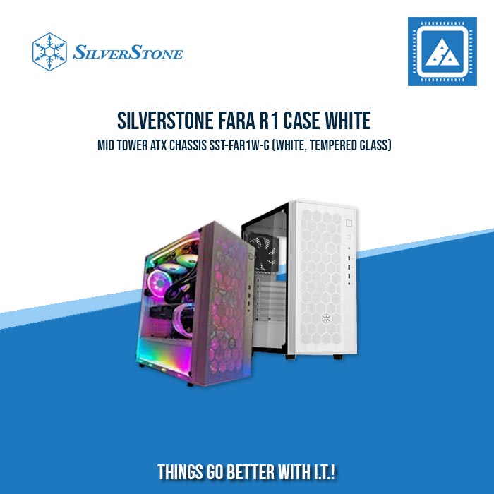 FARA R1 BLACK | WHITE ATXMID-TOWER CASE WITH TEMPERED GLASS WINDOW FARA R1 BLACK | WHITE ATXMID-TOWER CASE WITH TEMPERED GLASS WINDOW